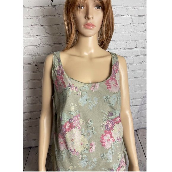 New Jacqueline Riu Layered Dress Viscose Size M Olive Color - Picture 3 of 11